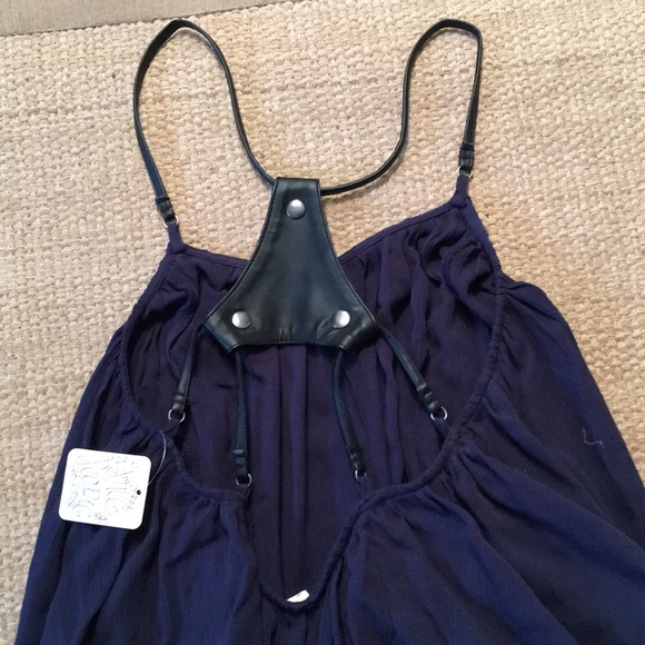 Free People Navy Top - Picture 3 of 3